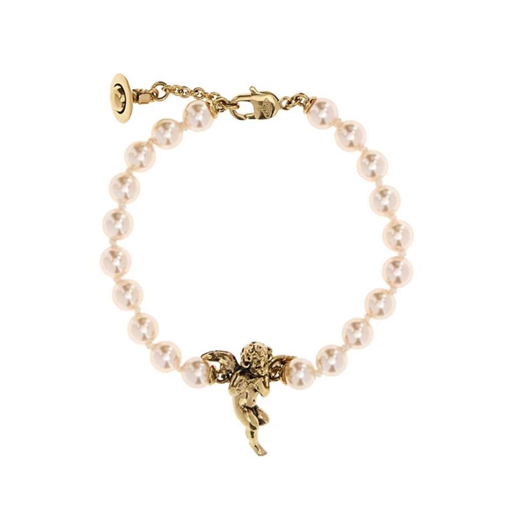 Vivienne Westwood Women Ivory Pearls Putti Bracelet